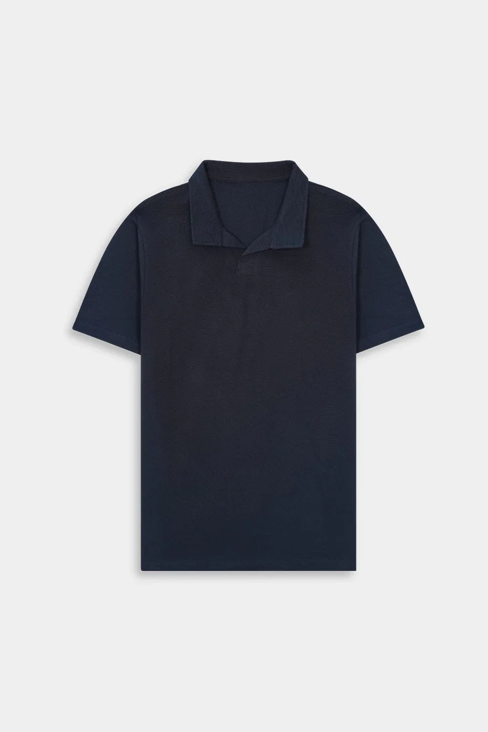 Heritage Knit Polo - Midnight Blue