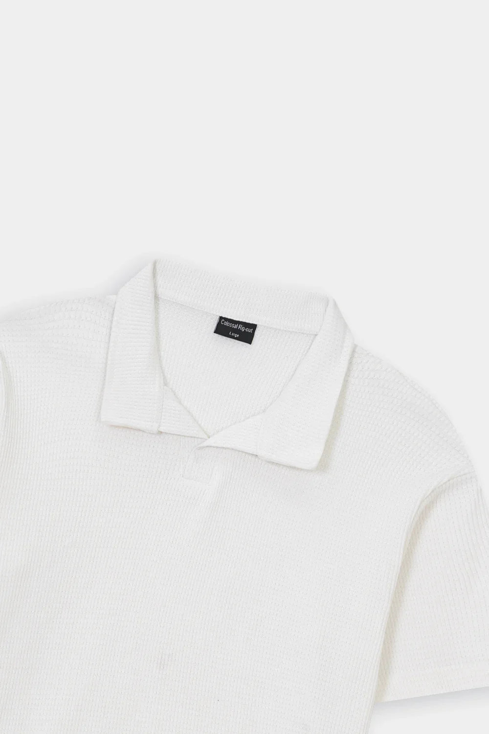 Heritage Knit Polo - Chalk White