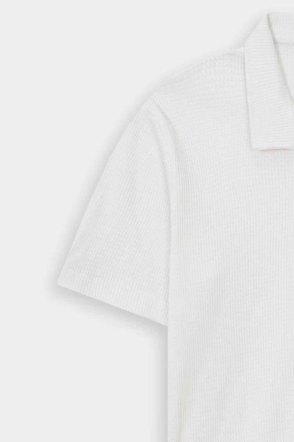 Heritage Knit Polo - Chalk White