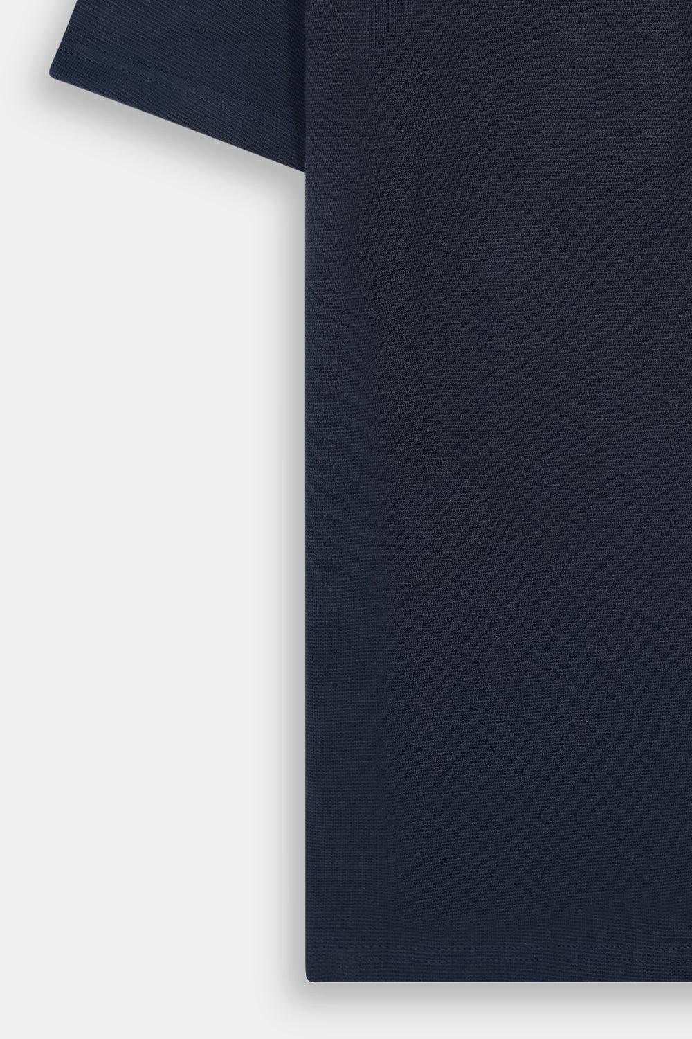 Heritage Knit Polo - Midnight Blue