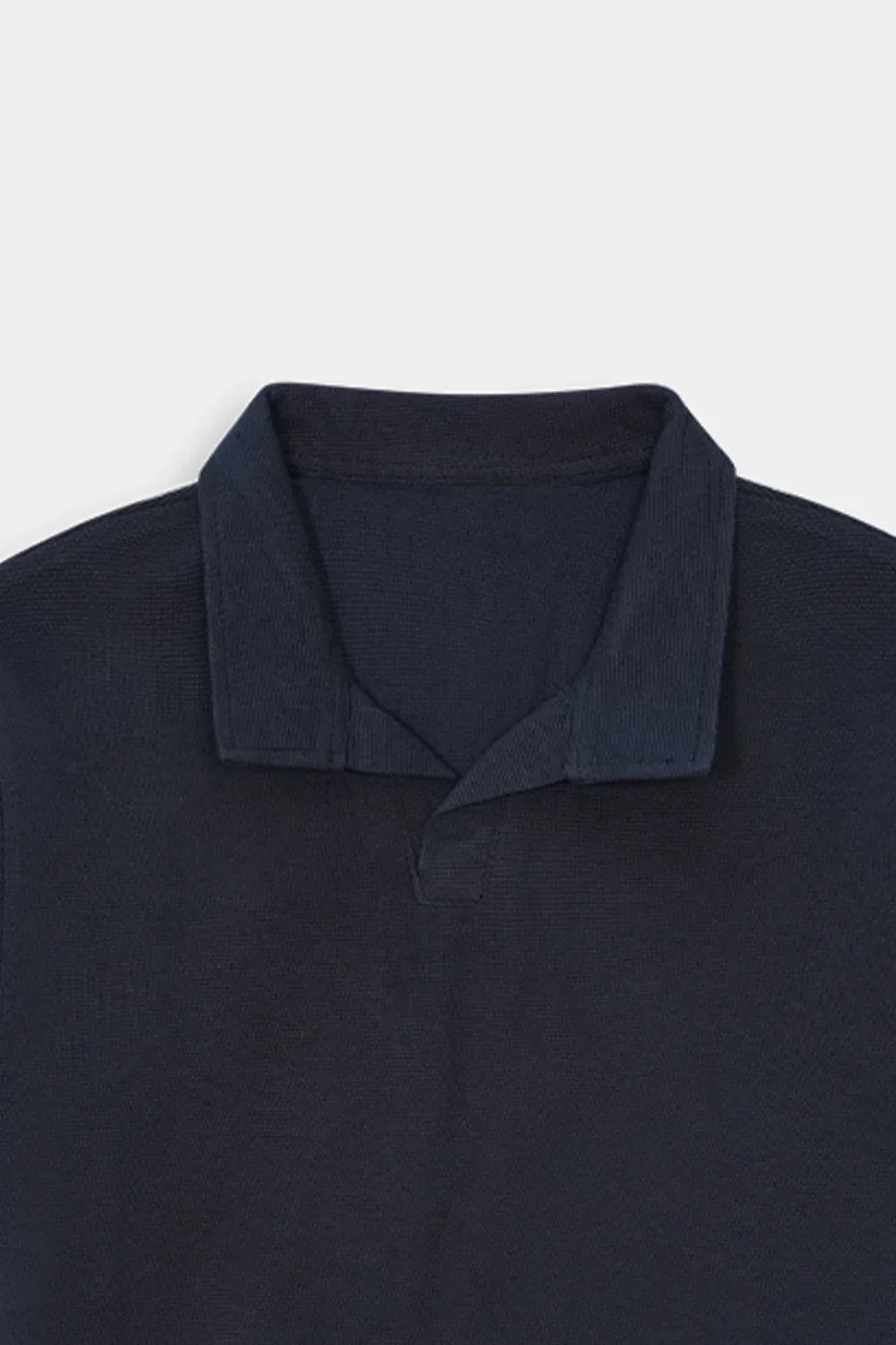 Heritage Knit Polo - Midnight Blue