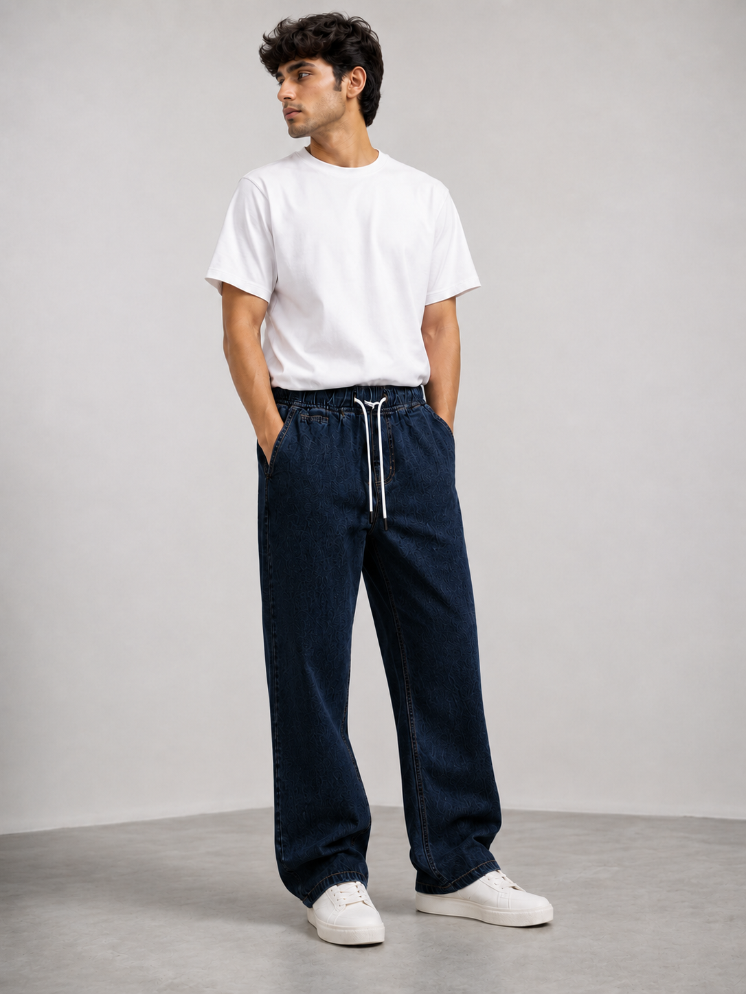 Drawstring Denim