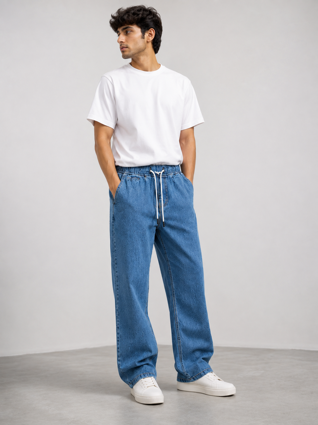 Drawstring Denim