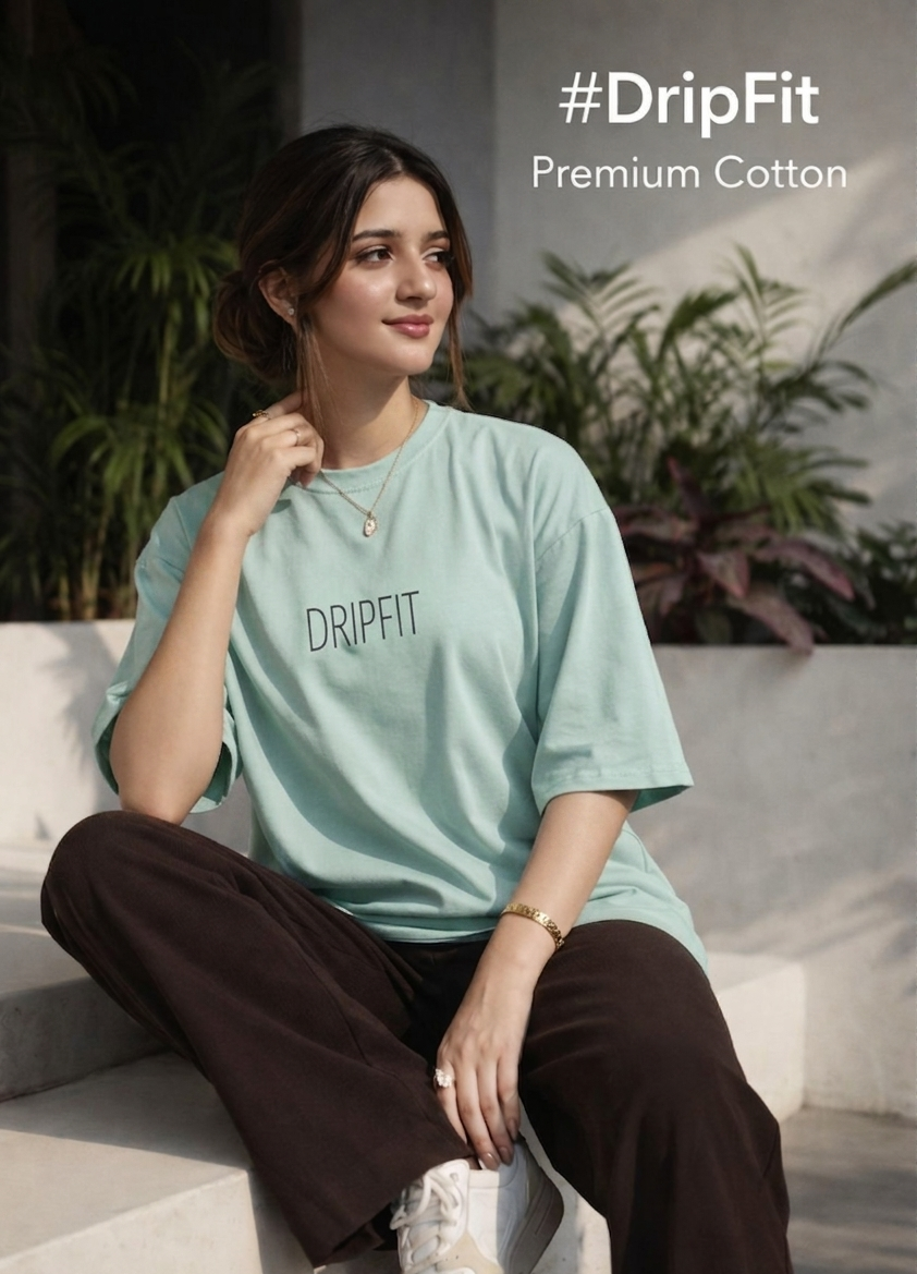 Drift Baggy Tee - Pistachio Dust