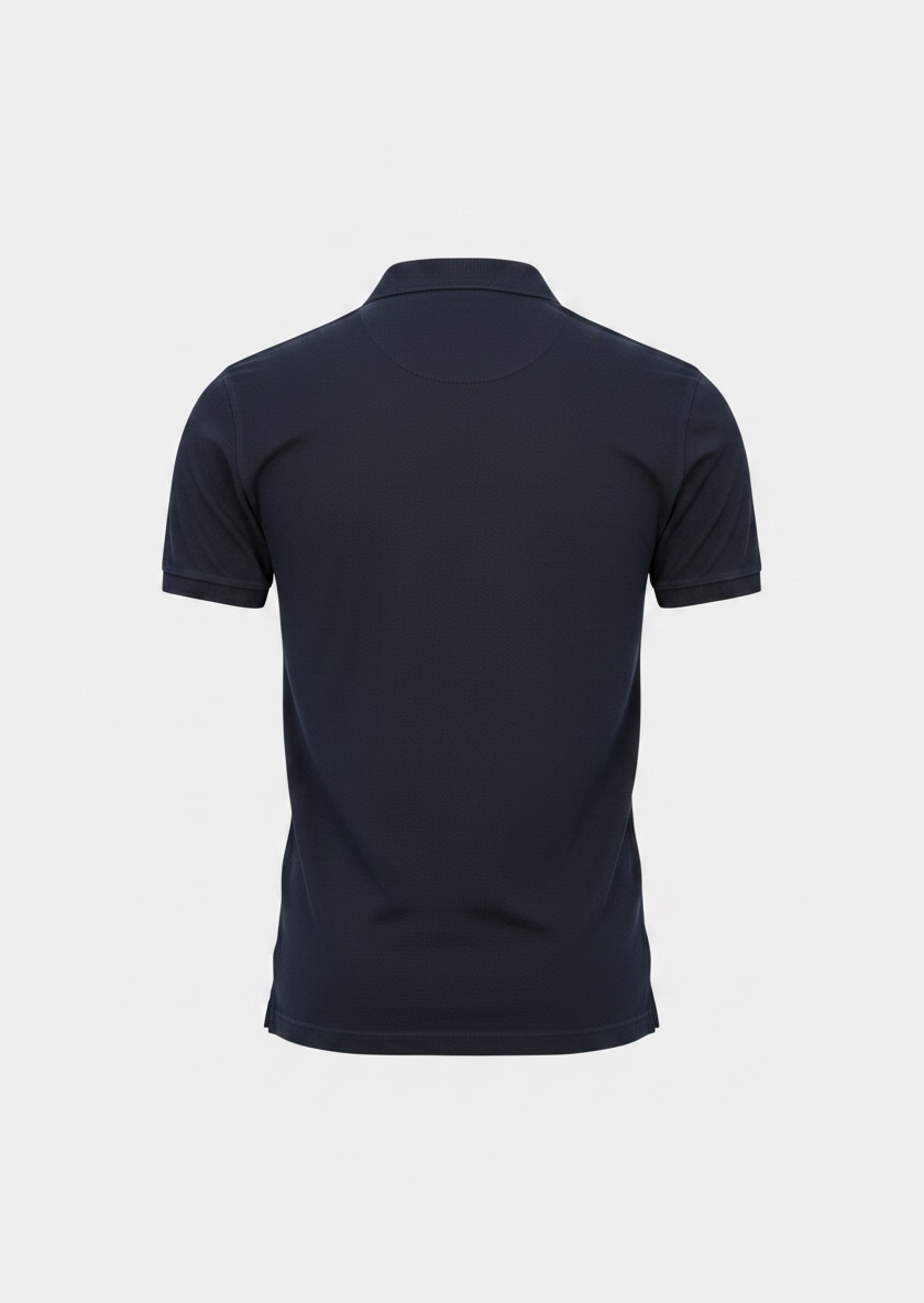 Heritage Knit Polo - Midnight Blue