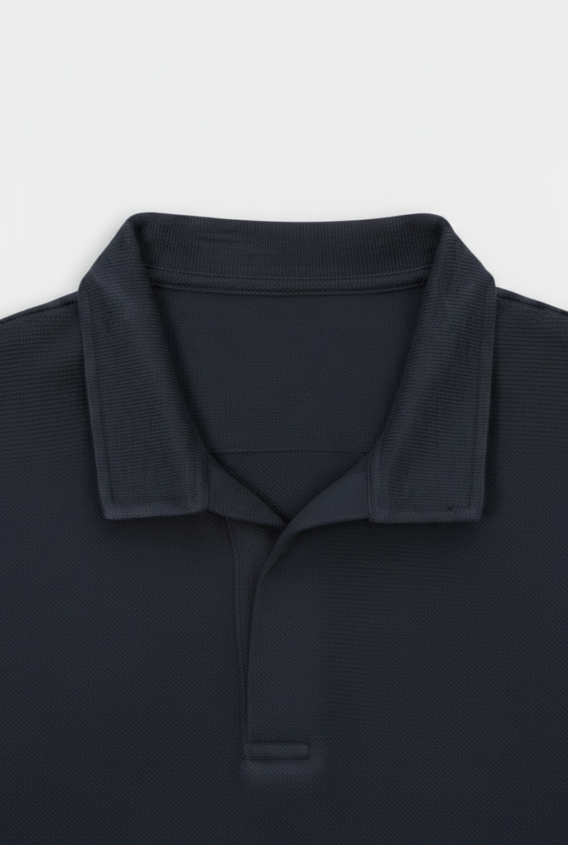 Heritage Knit Polo - Midnight Blue