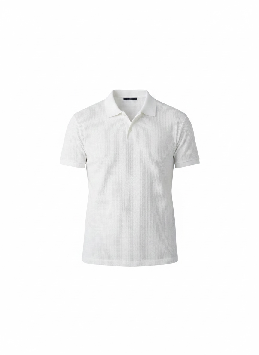 Heritage Knit Polo - Chalk White